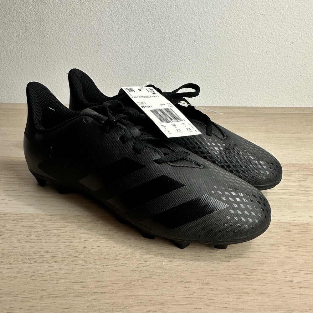 Size‎ 4 Adidas Youth Predator 20.4 FXG Soccer Shoe - Black